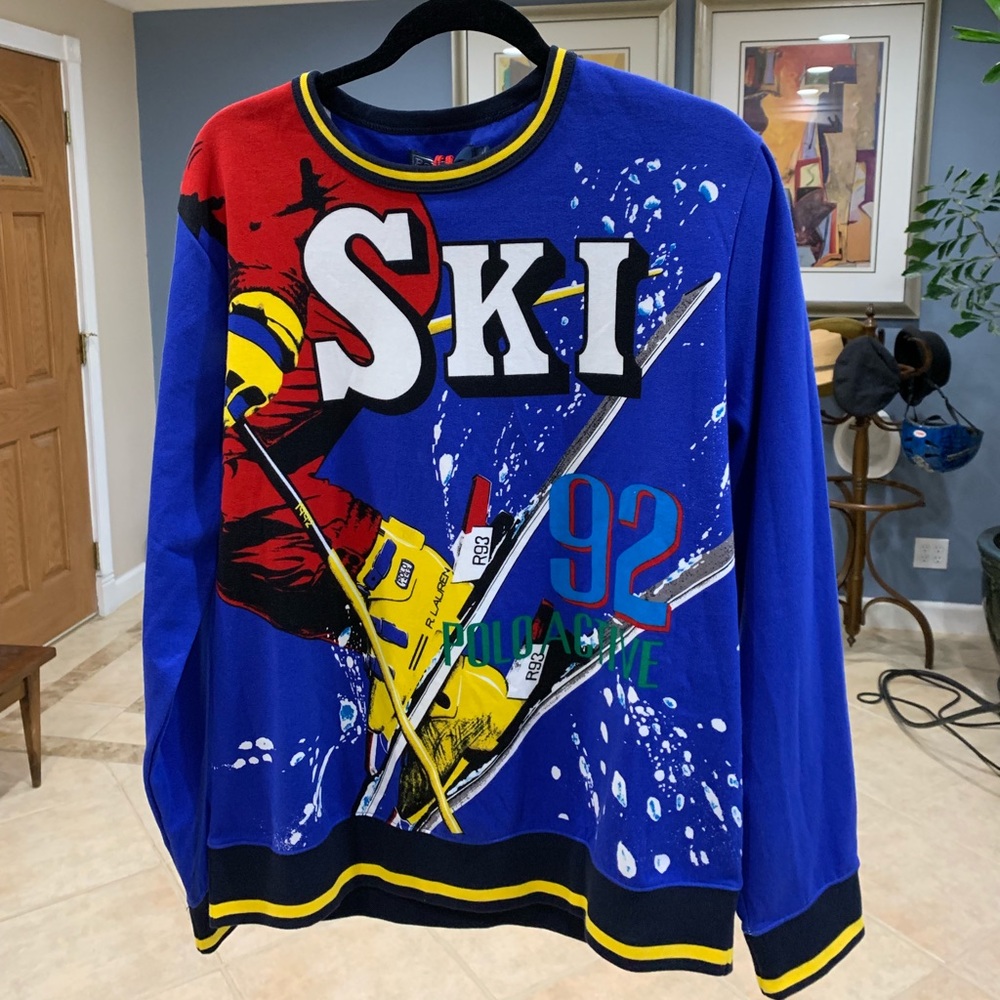 Polo Ralph Lauren Sweater Ski Crewneck 92 USA